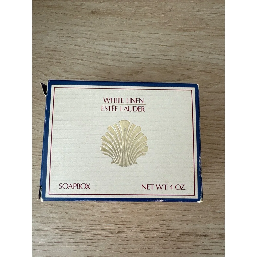 Vintage Estée Lauder White Linen Perfumed Soap 4 Oz SEALED Soapbox 1980s NOS